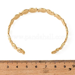 Bracciali rigidi da donna in acciaio inossidabile 304 e zirconi cubici con tema oceano.&nbsp;SA-CBA183D-13A-G