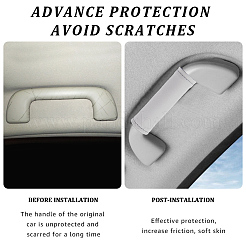 2 шт. защитный чехол для ручки двери автомобиля из искусственной кожи&nbsp;AJEW-CL0002-56A