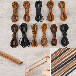 Плоский шнур для украшений из воловьей кожи LC-GF0001-10B-02