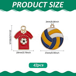 42 шт. Подвески из сплава с эмалью&nbsp;FIND-ME0003-06