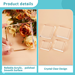 4 шт. 4-х стилевые акриловые подставки для дисплеев ODIS-GA0001-58