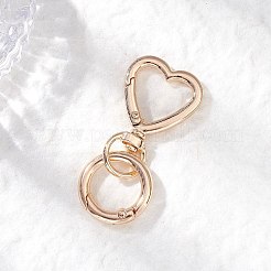 Застежки-крючки в форме сердца из цинкового сплава KEYC-JKC01441