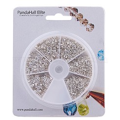 Set di 1 perline in ottone crimpato per tubo in ottone per confezione&nbsp;KK-PH0019-01S