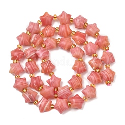 Синтетические бусины из родохрозита G-Z080-A13-10mm