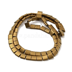 Fili di perline di ematite sintetica non magnetica satinata elettrolitica&nbsp;G-G089-B01-04