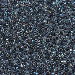 MIYUKIデリカビーズ  シリンダー  日本製シードビーズ  11/0  （db1774)グレー裏地オパールab  1.3x1.6mm  穴：0.8mm  約20000個/袋  100 G /袋&nbsp;SEED-J020-DB1774
