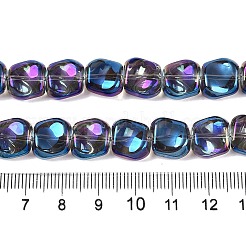 Стеклянные бусины с гальваническим покрытием &nbsp;EGLA-N012-07X