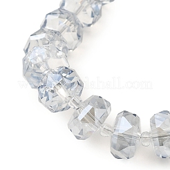 Прозрачные стеклянные бусины гальваническим пряди X-EGLA-P062-01A-PL01