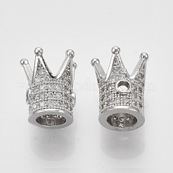 Стойки обшивки латунь кубического циркония бусы ZIRC-S034-02P