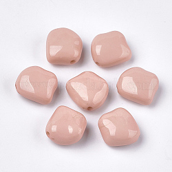 Acryl-Perlen, Nuggets, Licht Lachs, 23.5x23x12.5 mm, Bohrung: 2.5 mm, ca. 125 Stk. / 500 g