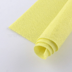 Нетканые ткани вышивка иглы войлока для DIY ремесел, квадратный, желтое шампанское, 298~300x298~300x1 мм, около 50 шт / упаковка