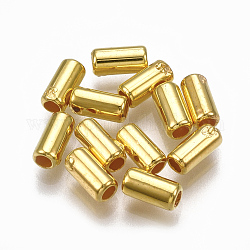 Ccb perline di plastica, colonna, oro, 5.5x2.5mm, foro: 1.5mm, circa 12800pcs/500g