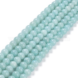 Natürliche Amazonit-Perlenstränge der Güteklasse A, Runde, 12~12.5 mm, Bohrung: 1.2 mm, ca. 32 Stk. / Strang, 15.35 Zoll (39 cm)
