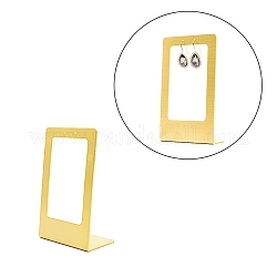 Alloy Earrings Display, L-Shaped Earring Board, Golden, 9x5.1x14.5cm, Hole: 2.5mm