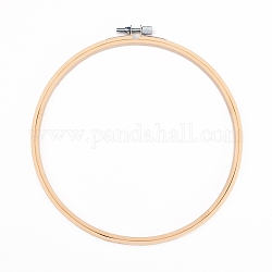 Cerchi da ricamo, anello a cerchio punto croce cerchio di bambù, per ricamo e punto croce, bianco antico, 200x10mm, diametro interno: 180mm