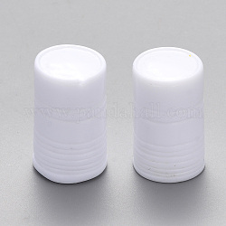 Abalorios de resina, sin agujero / sin perforar, estaño, blanco, 23.5x14.5mm