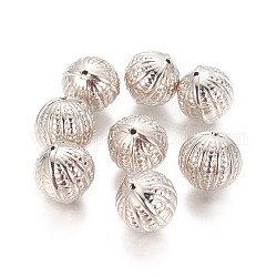 Ccb Kunststoff-Perlen, Runde, Platin Farbe, 17x18x17 mm, Bohrung: 1 mm