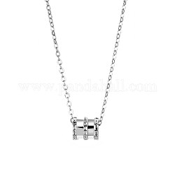 925 подвесные стерлингового серебра ожерелья, колонка, платина