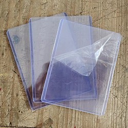 Pochettes de cartes en pvc, étui de protection pour cartes de jeu, cartes de sport, rectangle, bleu, 101x77mm