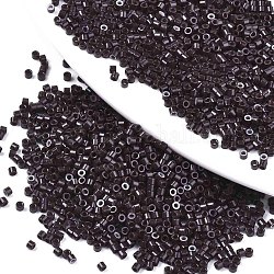 Perline di semi di vetro di grado 11/0, cilindro, dimensione uniforme del seme, cottura della vernice, caffè, 1.5x1mm, Foro: 0.5 mm, circa 20000pcs/scatola