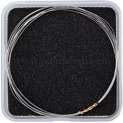 PandaHall 925 Sterling Silver Round Wire, 2m/roll (6.56 Feet) Metallic Cord Soft, 0.3mm