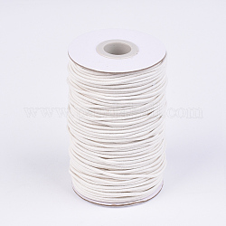 Tondo corda elastica, con fibre esterno e gomma all'interno, beige, 2mm, circa 76.55 iarde (70 m)/rotolo