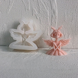 Moules en silicone pour bougies ange et fée, pour la fabrication de bougies parfumées, ange et fée, 9x8.5x2.8 cm