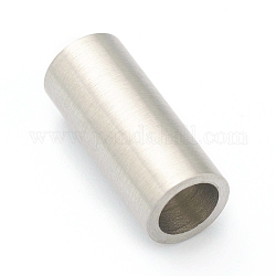 304 fermoirs magnétiques en acier inoxydable avec emembouts à coller, colonne, couleur inoxydable, Trou: 5mm, 16mm