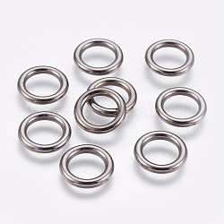 Ccb-Kunststoffverbindungsringe, Ring, Metallgrau, 15x2~2.5 mm, Bohrung: 10 mm