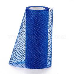 Glitzerdeko-Netzbänder, Tüllstoff, für Hochzeitsdekoration, Röcke Dekoration machen, Blau, 5.9 Zoll (15 cm), 10 Yards / Rolle