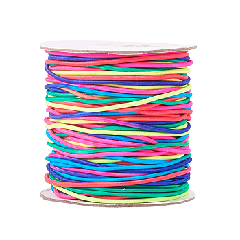 Tondo corda elastica, con nylon e gomma all'interno, colorato, 1.5mm, circa 49.21 iarde (45 m)/rotolo