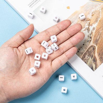 Письмо акриловые европейские бусины OPDL-R050-10mm-I-1