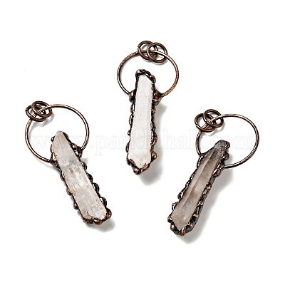 Подвески из натуральных кристаллов кварца G-D468-42R-1