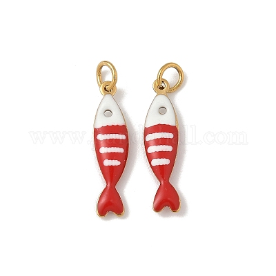 Подвески из нержавеющей стали 304 с эмалью STAS-P394-05G-03-1