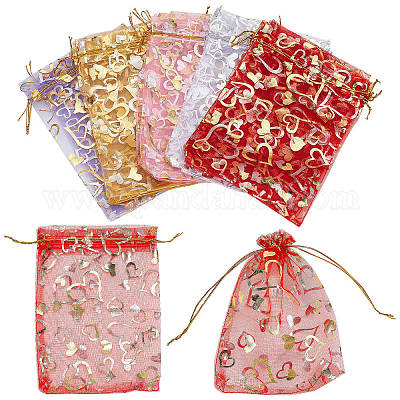 100pcs Thank You Mixed Pattern Packaging Bags