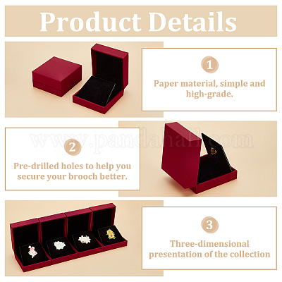 Бумажная подарочная коробка CON-WH0089-90A-1