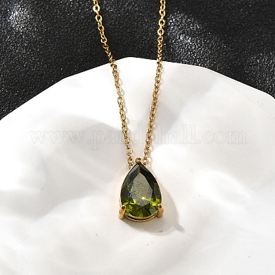 Ожерелья из нержавеющей стали 304 NJEW-R022-01G-08-1