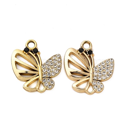 Подвески из сплава и страза PALLOY-S052-02G-A-1