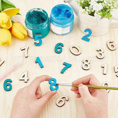 80шт 8 комплекта деревянных кабошонов WOOD-NB0001-76-1