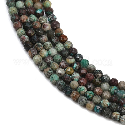 Природные хризоколлу бисер нитей G-G204-A03-3.5mm-1