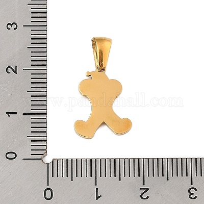 Подвески из нержавеющей стали 304 на рождественскую тематику STAS-R007-01X-G-1