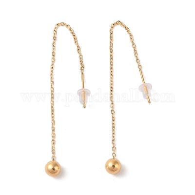 Резьба для ушей из нержавеющей стали 304 EJEW-S227-10G-1