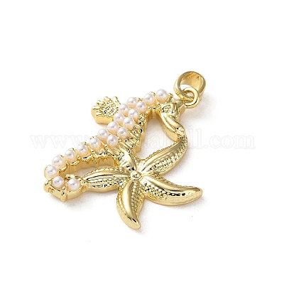 Подвески из искусственного жемчуга KK-P320-01E-G-1