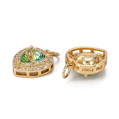 Латунные микро проложить кубического циркония подвески KK-G404-A-01C-G-1