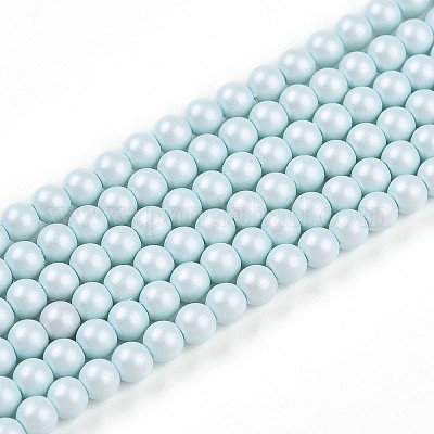 Выпечка из окрашенного перламутрового стекла жемчужные бусинки HY-N002-3mm-B01-1