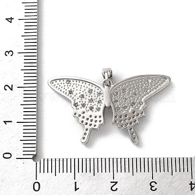 Латунные микро проложить кубического циркония подвески KK-P320-03B-P-1