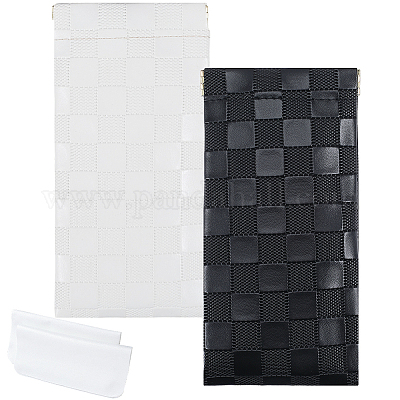 2 шт. 2-цветный футляр для очков из искусственной кожи AJEW-CN0003-26C-1