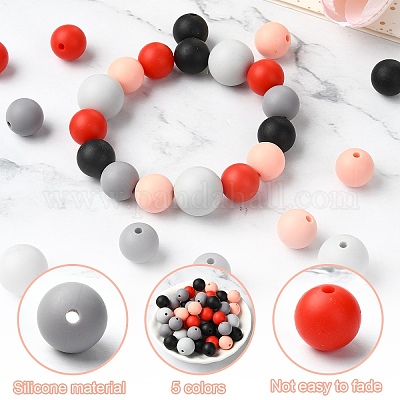 Силиконовые бусины SIL-YW0001-40B-1