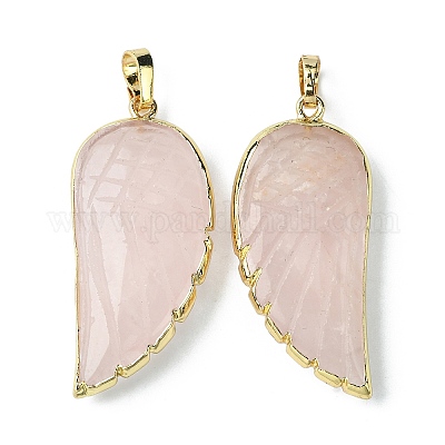 Природного розового кварца подвески G-O204-03D-1