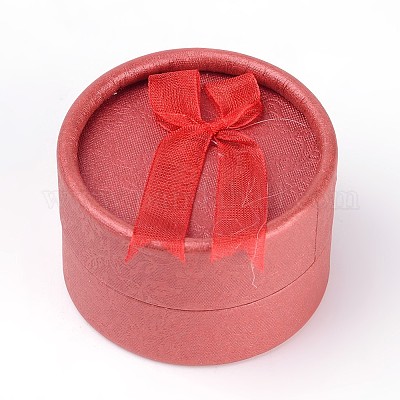 100pcs Valentines Day Presents Packages Round  Jewelry Gift Ring Boxes 5.4x3.5cm 